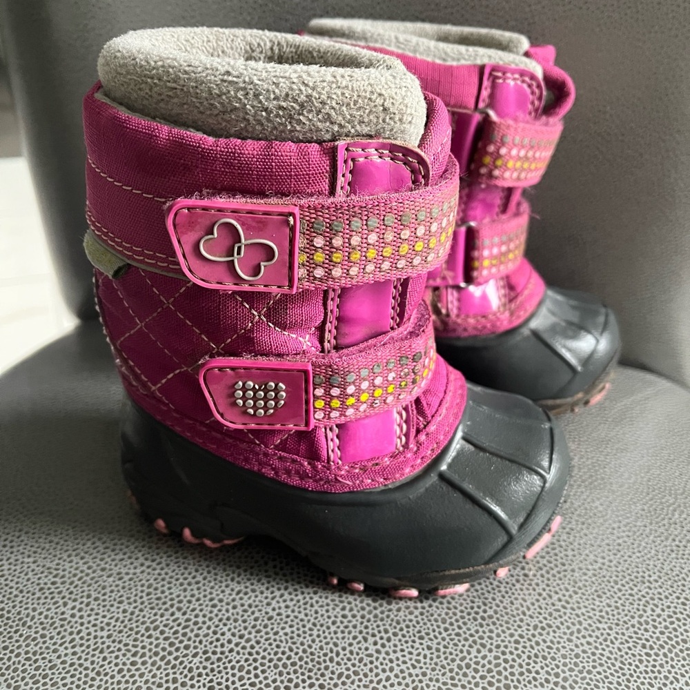 Acton pink toddler winter boots sz 5 retail $95
